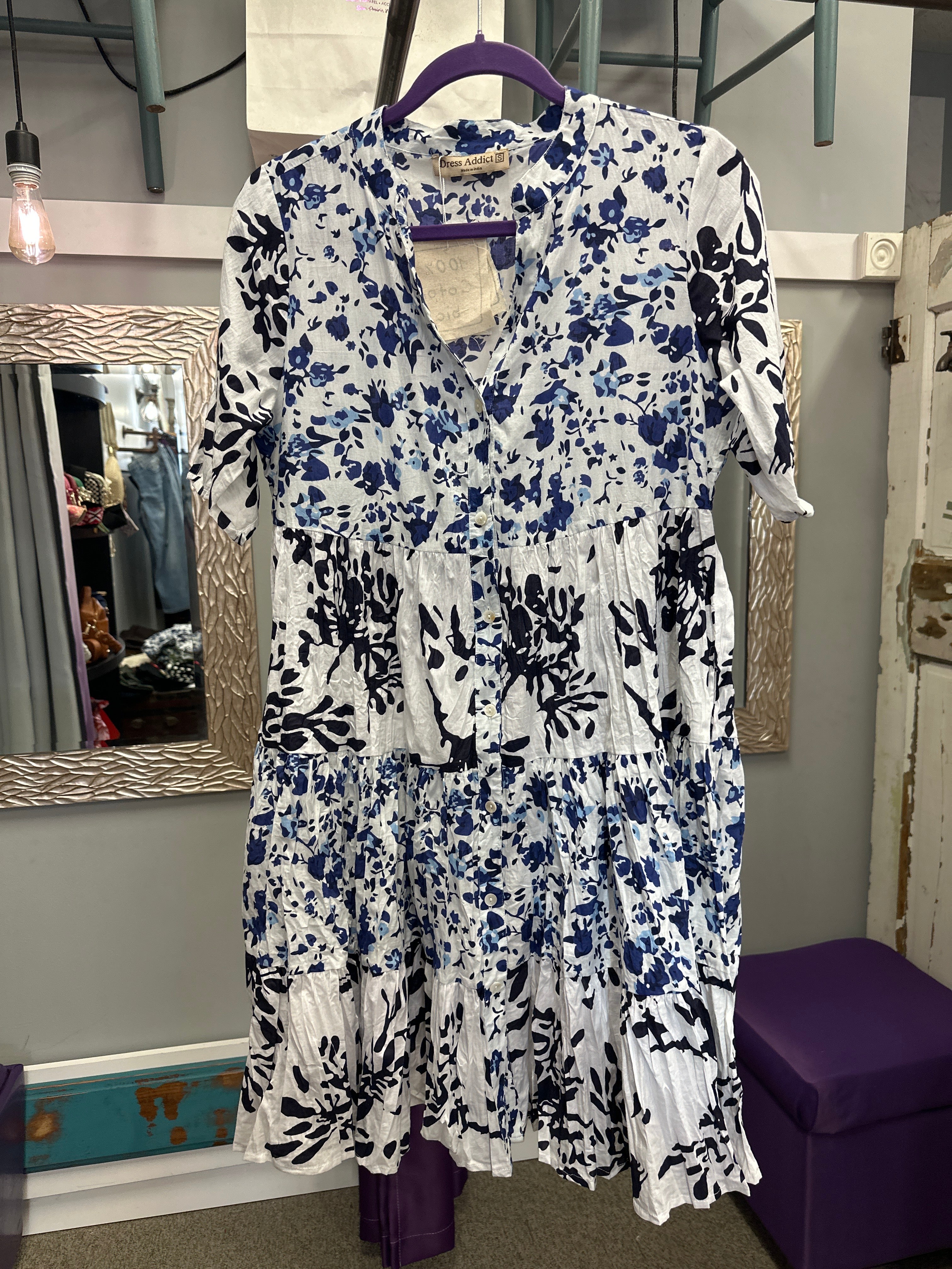 July Blue Mixture Dress