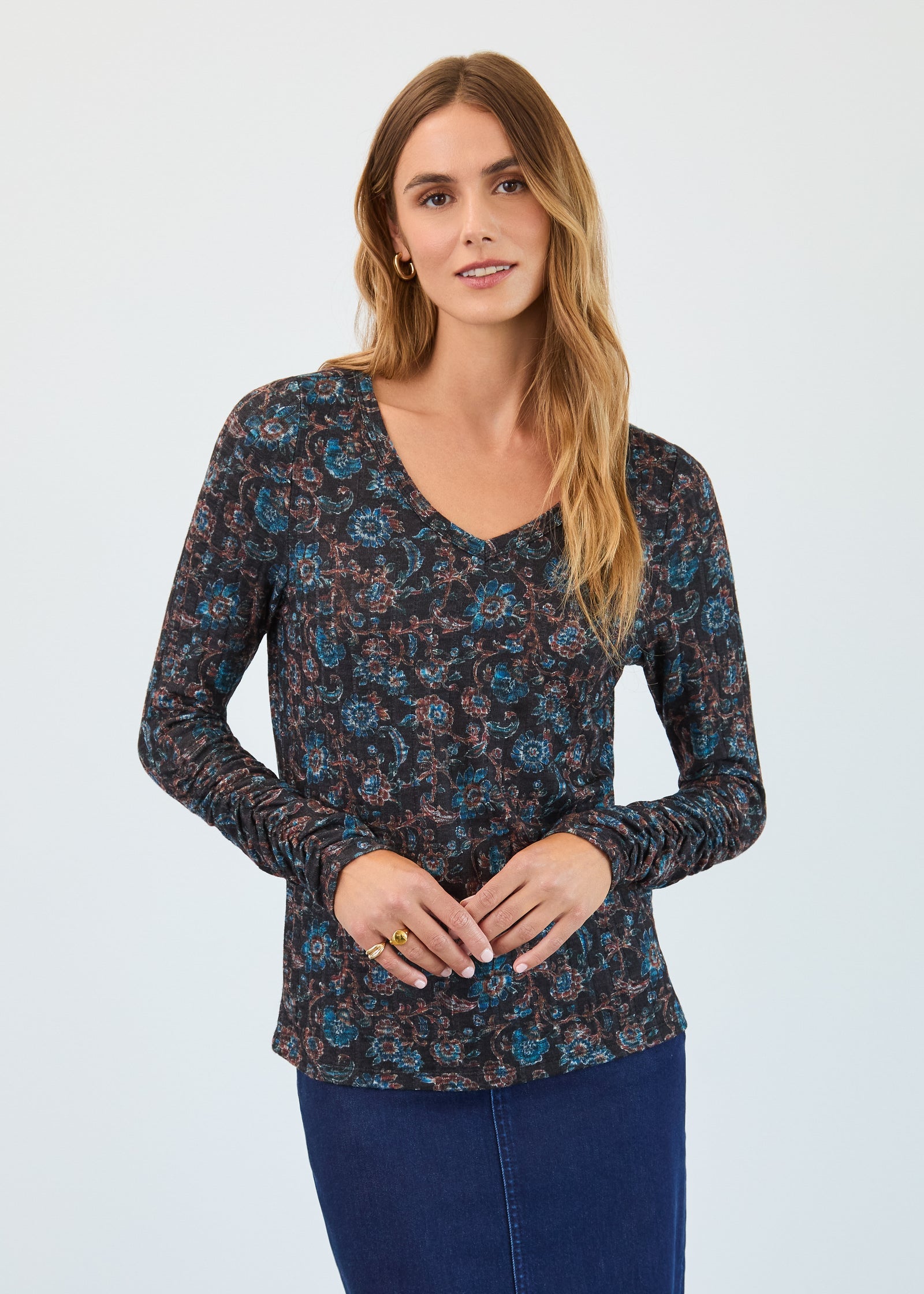 Crest Floral Long Sleeve