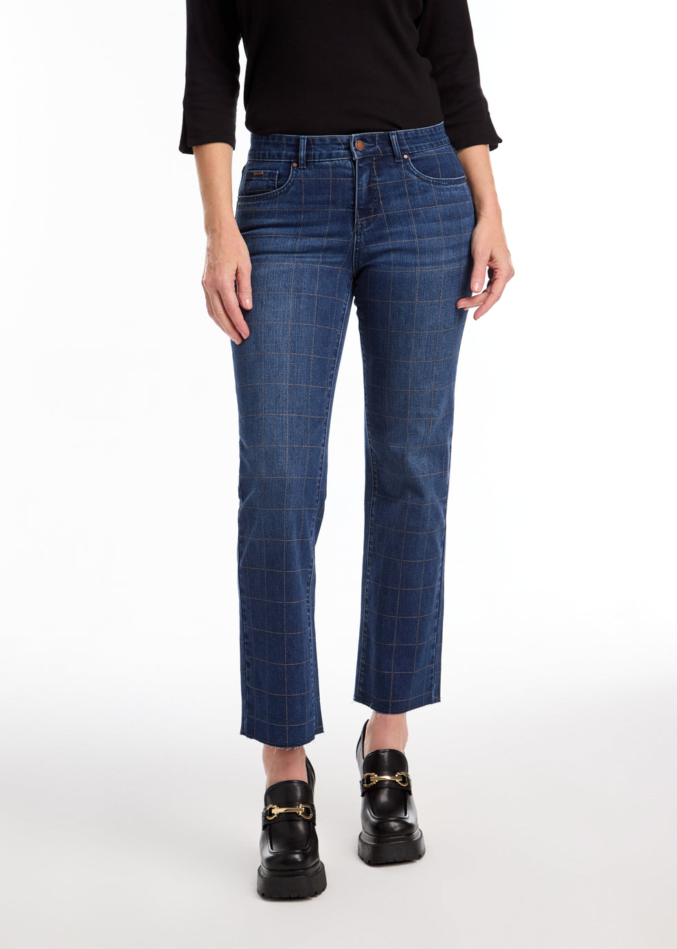 Christina Plaid Straight Leg