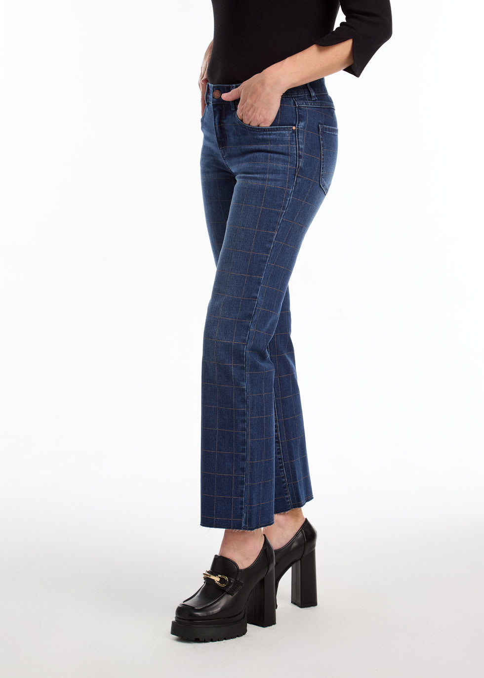 Christina Plaid Straight Leg