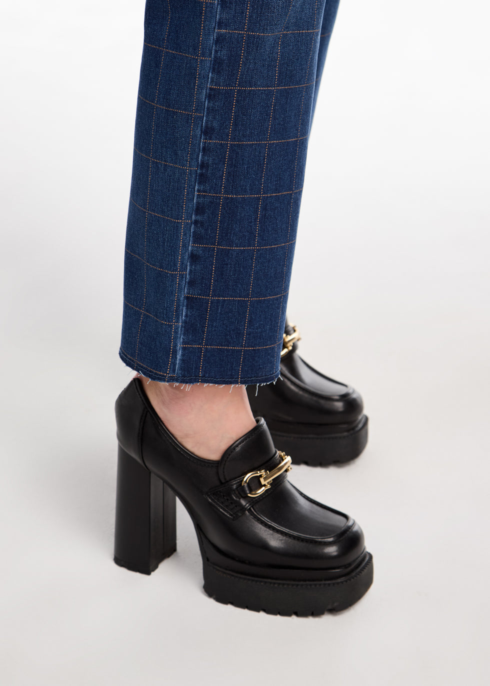 Christina Plaid Straight Leg