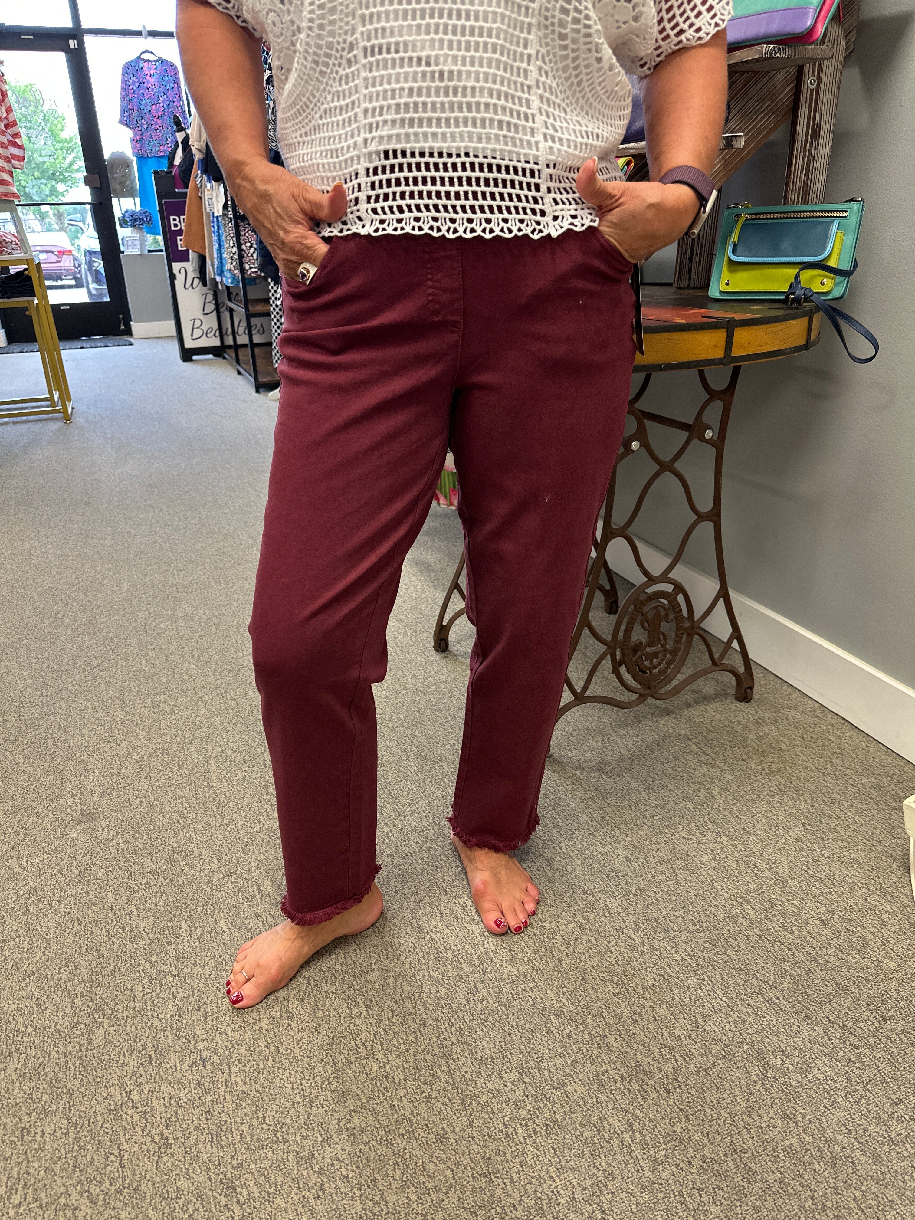 Fringe Ankle Pant