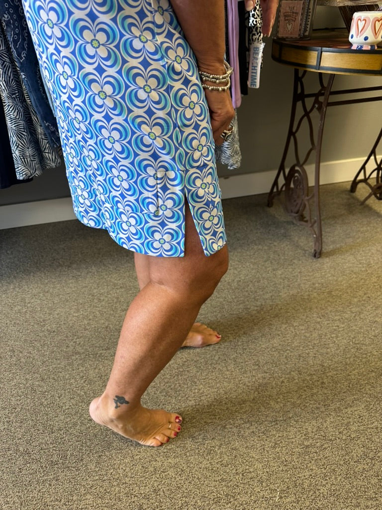 3/4 Sleeve Split Dress